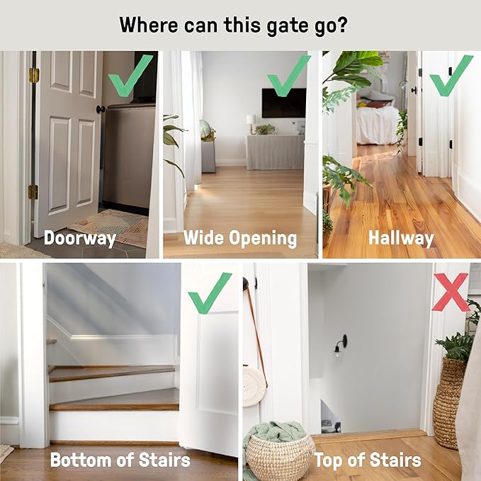 Ingenuity Easy Open Baby Gate & Dog Gate, Hands-Free Open Patent-Pending Foot Pedal, 27.5"-52" Wide, 28" Tall, Hardware or Pressure Mounted, Install in Doorway, Bottom of Stairs, or Wall - Espresso