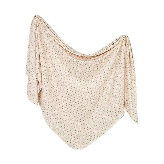Copper Pearl Baby Swaddle Blanket - Premium Knit Baby Blanket, Large Soft Stretchy Receiving Blankets for Baby Boy and Girl, Swaddles for Newborn, Infant, and Toddler (Hunnie)