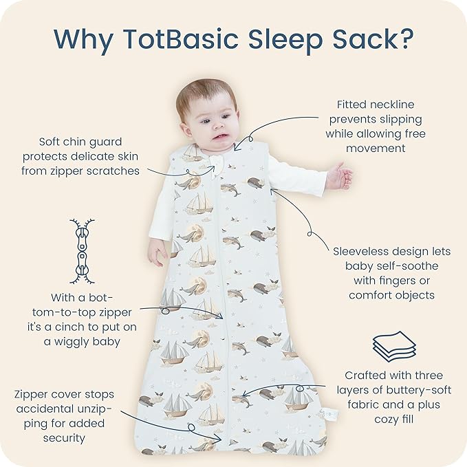 Toddler Sleep Sacks 2T-3T-4T, 0.5 TOG Light Summer Wearable Blankets, Extra Long XL Sleeping Bags, 2 Pack