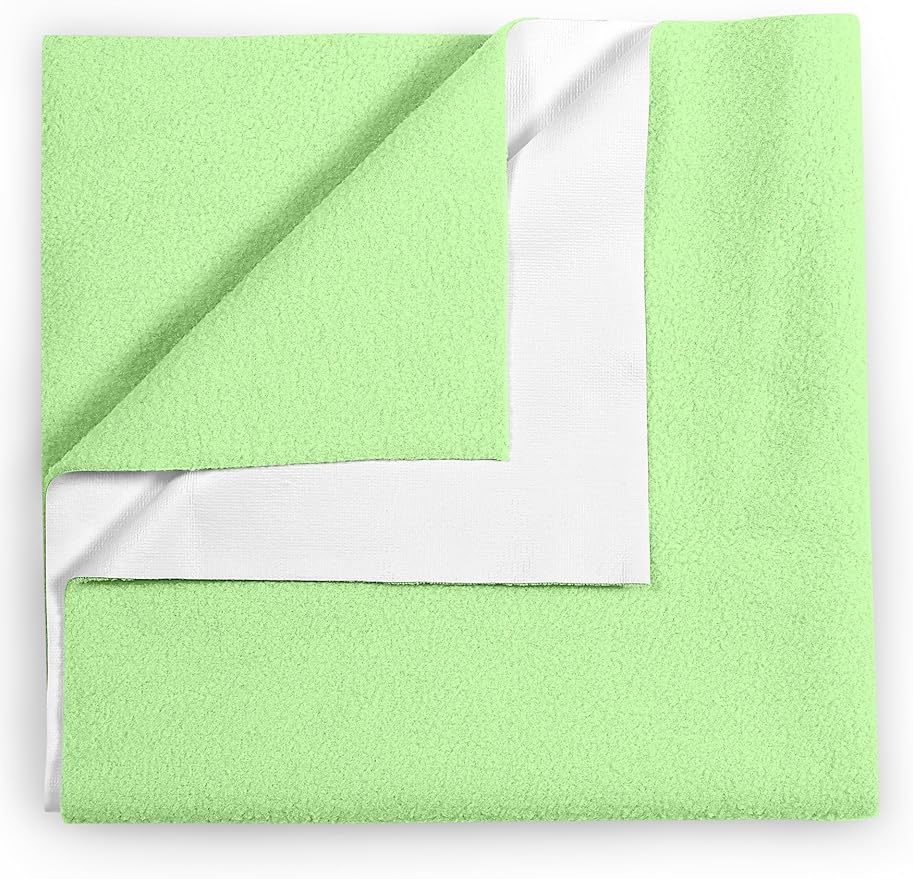 Waterproof Mattress Protector for Adults and Kids, Reusable Mattress Protector (Green, 19 x 27 Inch)