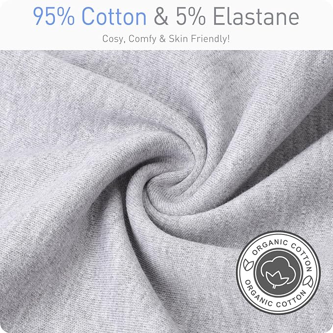 Premium Soft Cotton Transitional Swaddle Sack with Arms Up & Sleeves 0-3 Months, Mitten Cuffs, 2-Way Zipper, Sleeping Sacks for Newborns - Calms Startle Reflex, Boys & Girls Sleep Bag