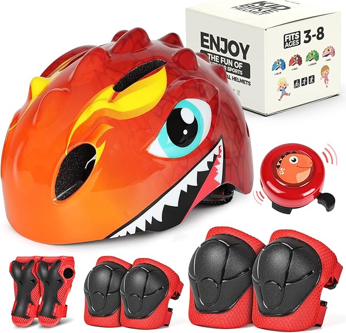 VICTGOAL Toddler Kids Bike Helmet Lightweight 3D Children Bicycle Helmet for Boys and Girls Age 3-8 for Multi-Sport Scooter Cycling Skating