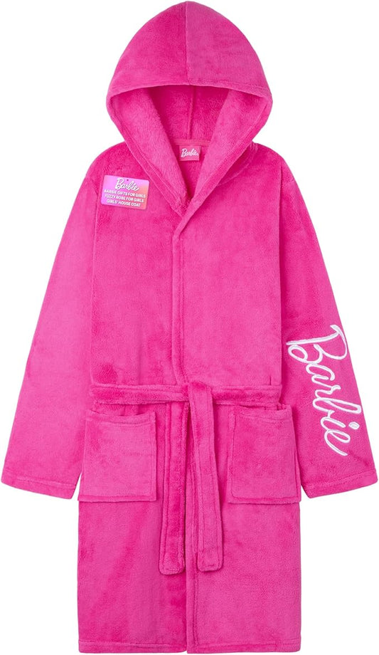 Get Trend Fleece Bathrobe for Girls, Teens, Dressing Gown, Soft Hooded Robe, Cozy Loungewear, Sleepwear Gifts for Girls