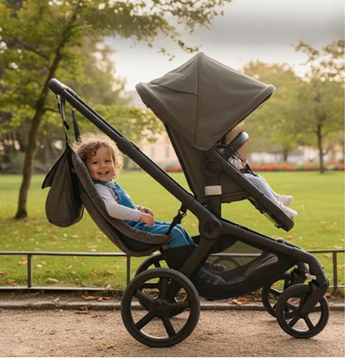Hammock Seat Attachment. Alternative for Universal Stroller Board if You Need a Double Stroller for Infant and Toddler or Toddler Stroller 3-5 Year Old. Alternative for Stroller for Toddler