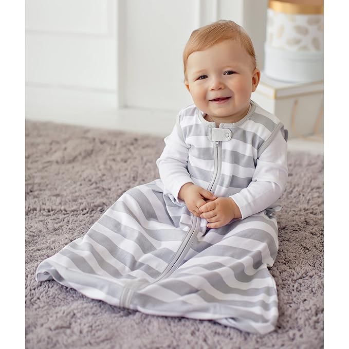 Mama Cheetah Baby Sleep Sack 0.5 TOG, Organic Cotton Baby Wearable Blanket with Two-Way Zipper, Swaddle Transition Baby Sleeping Bag for Newborn Infant Toddler Boy Girl, 18-24 Months