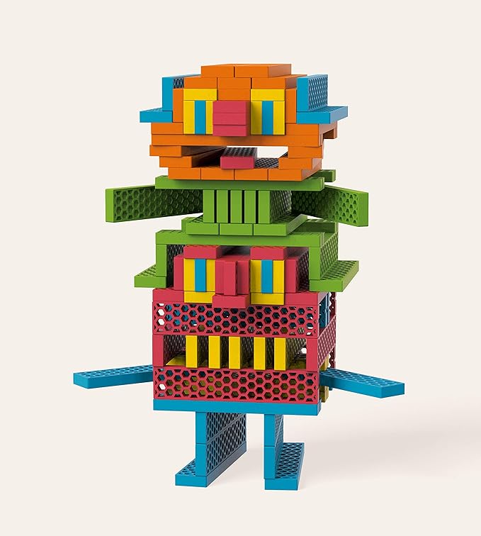 Tegu 340 Piece Perfect Blocks Building Set, Multicolor