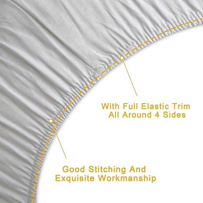 FLXXIE 4 Pieces Toddler Bedding Set, Soft and Breathable Microfiber Crib Sheet Set, Includes Quilted Comforter, Flat Top Sheet, Fitted Sheet, Envelope Pillow Case for Boys and Girls, Light Grey