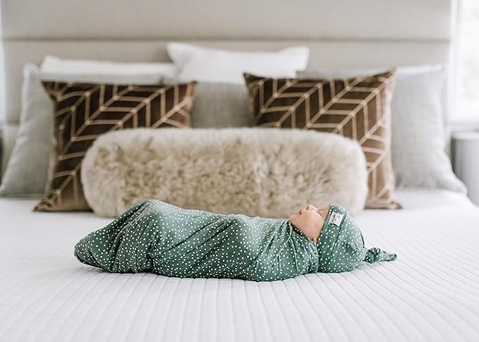 Copper Pearl Baby Swaddle Blanket - Premium Knit Baby Blanket, Large Soft Stretchy Receiving Blankets for Baby Boy and Girl, Swaddles for Newborn, Infant, and Toddler (Juniper)