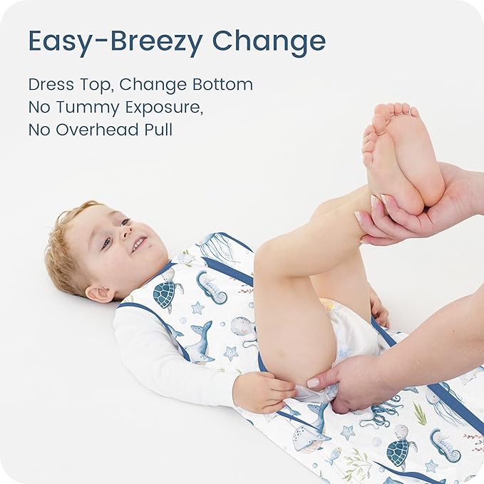 Toddler Sleep Sacks 2T-3T-4T, 0.5 TOG Light Summer Wearable Blankets, Extra Long XL Sleeping Bags, 2 Pack