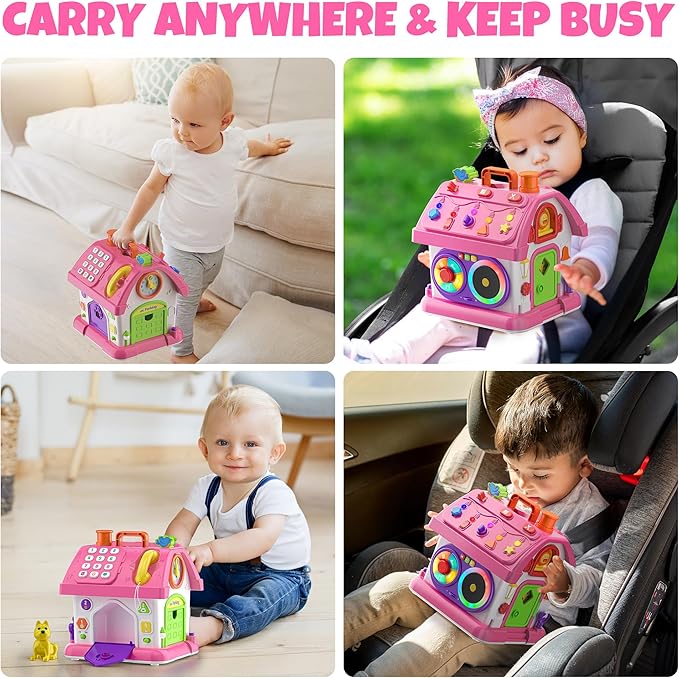 Montessori Toys for 1 Year Old Girls, 1st Present First Birthday Gifts for One Year Old Girl Baby Girl Boy Toy 12-18 Months, Educational Learning Toddler Montessori Toys 1-2