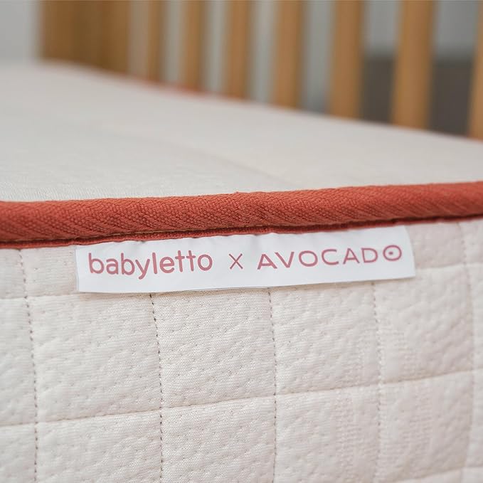 Babyletto Avocado Mini Crib Mattress - GOTS, Made Safe & GREENGUARD Gold Certified - Dual Sided Infant & Toddler Mattress, Flippable - ‎‎37.25 x 23.25 x 4.75 Inches for Standard Size Mini Baby Crib