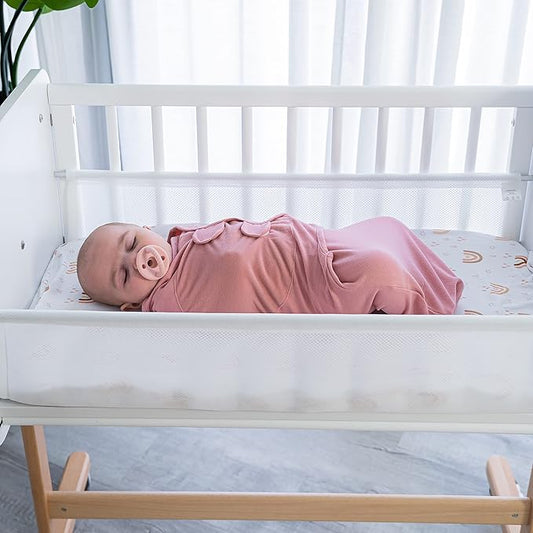Comfy Cubs Easy Swaddle Blanket, 3 Pack - 100% Cotton Newborn Wrap, Large for 3-6 Months Infants, with Adjustable Velcro, Breathable and Durable Sleep Sack for Babies - Blush, Mauve & Mulberry