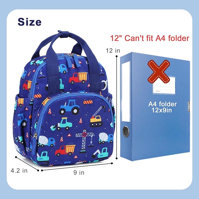 Bluboon Toddler Backpack for Girls Boys 2-4 Cute 12" Preschool Kindergarten Backpacks Kids Daycare Bags School Trave, toddler boy christmas gifts for 2 3 4 year old boy