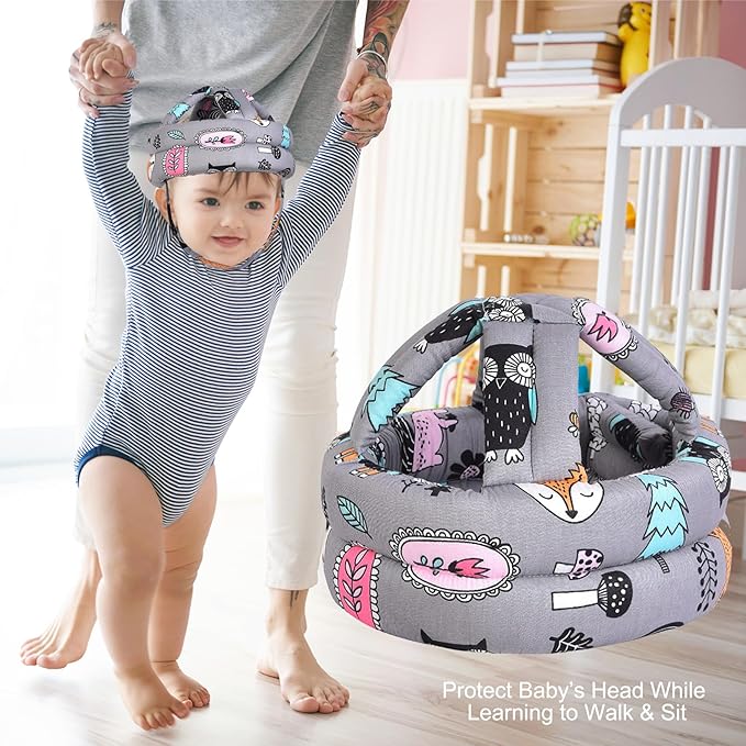 Baby Helmet for Crawling Walking Soft Cushion No Bumps
