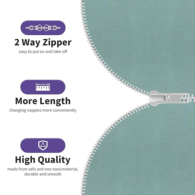 PuppyPaws Baby Sleep Sack 3-Pack Set, Transitional Swaddle, Sleep Sack 6-9 Months, Wearable Blanket Baby with 2-Way Zipper Summer, 95% Rayon derived from Bamboo, 5% Spandex