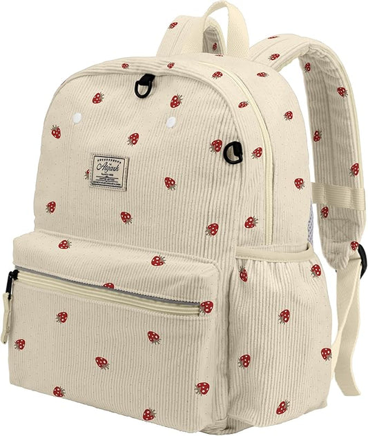 Corduroy Kids Backpack for Boys 6-10: Boys Girls Backpacks for Elementary Kindergarten 15” H Fit Folder