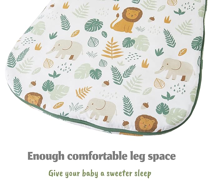 Baby Sleep Sack 18-24 Months 2.5 TOG, Winter Baby Wearable Blanket with 2-Way Zipper, Infant Toddler Warm Sleeping Sack for Newborn Boys and Girls, Happy Forest