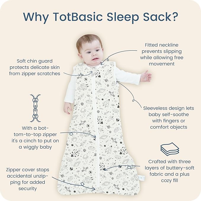 Toddler Sleep Sacks 2T-3T-4T, 0.5 TOG Light Summer Wearable Blankets, Extra Long XL Sleeping Bags, 2 Pack