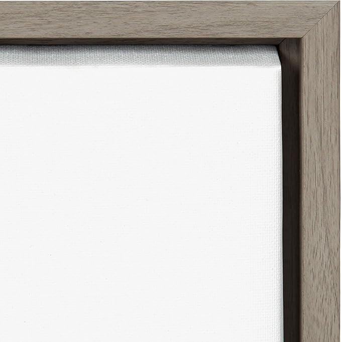 Kate and Laurel Sylvie Three Bears Framed Canvas Wall Art by Amy Peterson, Set of 3, 18x24 Gray, Adorable Baby Animal Art