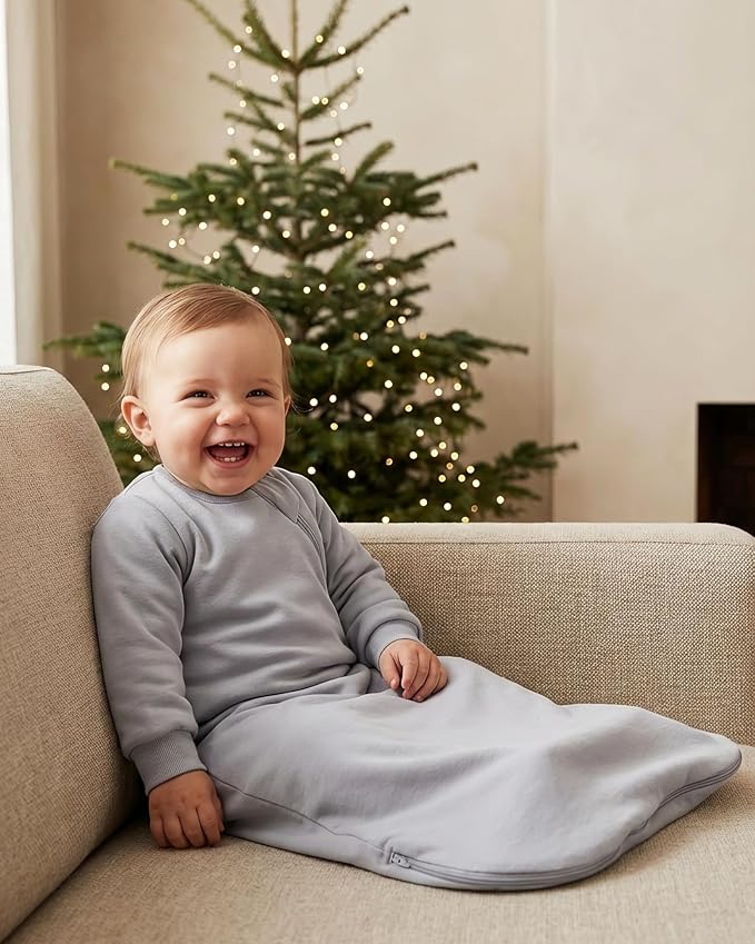 PurComfy Supersoft Baby Premium Bamboo Viscose Long-Sleeve Wearable Sleeping Bag Sack Blanket 1.0 TOG