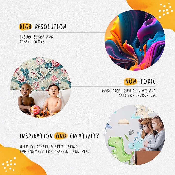 Hot Air Balloon Wall Decals by Lipastick - Peel and Stick Animal Stickers Raccoon, Fox, Koala, Panda for Kids Room, Nursery, Playroom, Bedroom - Removable Wall Decor for Boys, Girls, Babies - L Size