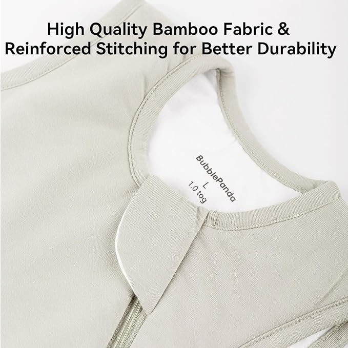 Rayon Made from Bamboo Sleep Sack 18-24 Months 1.0 Tog Ultra Soft Baby Wearable Blanket Toddler Sleep Sack 2t for Babies Unisex Girl Boy 2-Way Zipper Baby Sleeping Bag Breathable XL