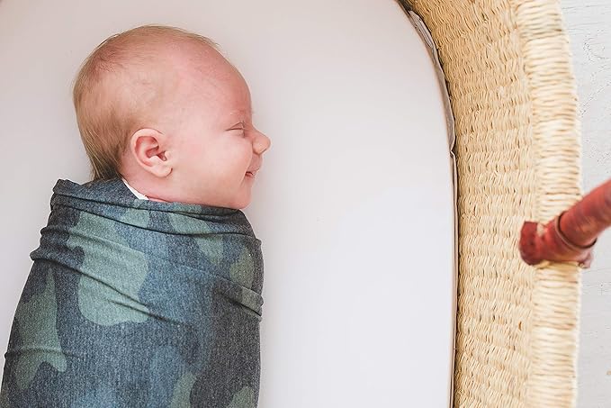 Copper Pearl Baby Swaddle Blanket - Premium Knit Baby Blanket, Large Soft Stretchy Receiving Blankets for Baby Boy and Girl, Swaddles for Newborn, Infant, and Toddler (Hunter)