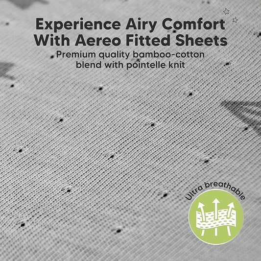 KeaBabies 2-Pack Fitted Crib Sheets for Boys, Girls, Baby - Soft Bamboo Viscose Cotton, 52x28 Standard Crib Mattress Sheets, Toddler Bed Mattress Cover, Gender Neutral, Breathable, Durable (Woodland)