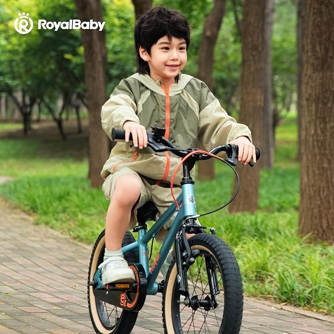 RoyalBaby EZ Kids Bike, Lightweight Aluminum 2-in-1 Balance to Pedal Bike for Beginners Easy Learn Biking, Boys Girls