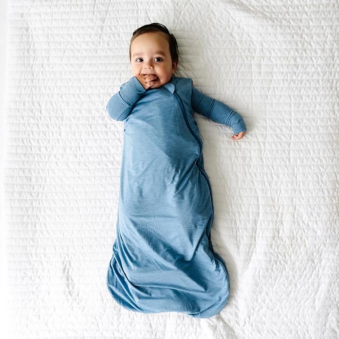 Little Sleepies Lightweight Baby Sleep Sack 0.5 TOG, Soft Viscose from Bamboo Sleep Sack, Newborn Essentials, 2-Way Zipper