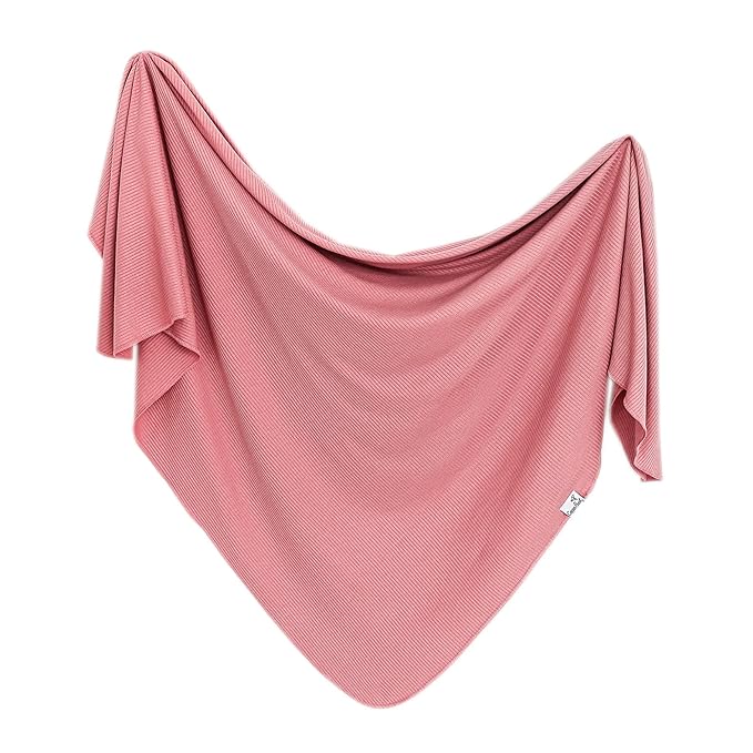 Copper Pearl Baby Swaddle Blanket - Premium Knit Baby Blanket, Large Soft Stretchy Receiving Blankets for Baby Boy and Girl, Swaddles for Newborn, Infant, and Toddler (Rosewood)