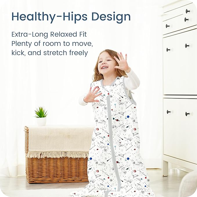 1.0 TOG Sleep Sack 6-12-15 Months, Baby Sleep Sack with Sleeveless, Cozy Premium Baby Wearable Blanket with 2-way Safe Zipper All Season Sleeping Bags, 1-pack