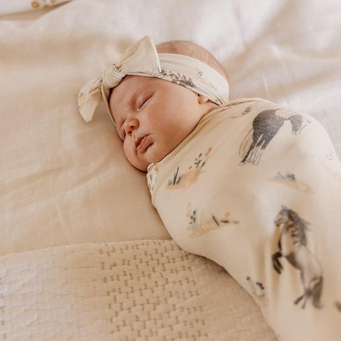 Copper Pearl Large Premium Knit Baby Swaddle Receiving Blanket Montana
