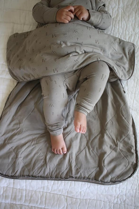 GUNAMUNA günamüna Unisex Baby, Toddler Wearable Blanket, Sleeping Bag Bamboo Rayon, Sleep Sack with Diaper Zipper, 1.0 TOG