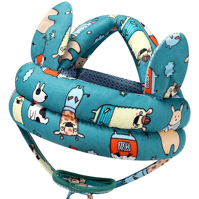 Accmor Baby Helmet Breathable Head Protector for Crawling Walking, Lightweight Infant Safety Head Guard Cap Cute Adjustable Toddler Protection Cap with Soft Cushion for 6-24 Months Boys Girls