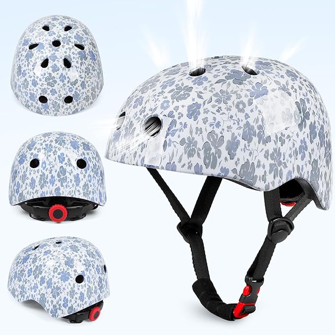 FIODAY Kids Helmet Knee Pads for Kids Unicorn Knee and Elbow Pads Wrist Guards Adjustable Protective Gear Set for Girls Boys Sports Skateboard Inline Skating Scooter