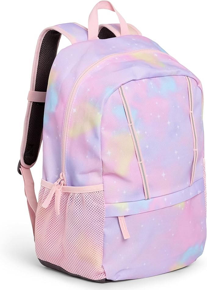 Lands' End Unisex Kids Medium ClassMate Lightweight Durable Elementary School Backpack, Desert Rose