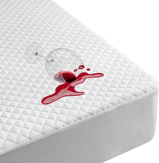 Premium Bamboo Mattress Protector – Full Size, Waterproof, & Ultra Soft Breathable Noiseless Washable Bed Mattress Cover for Comfort & Protection MC02FULL-T
