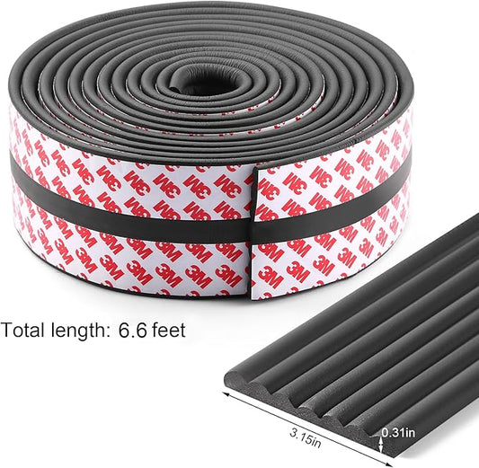 Baby Proofing Edge Protector 6.6 feet with 3M Strong Adhesive Pre-Taped, Baby Proof Padding Extra Wide Edge Safety Guards for Sharp Edges, Table, Desk- Black