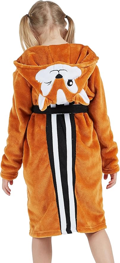 DELEY Girl's Robe Baby Boys Hoodie Robes Toddler Bathrobes for Kids Pajamas Sleepwear