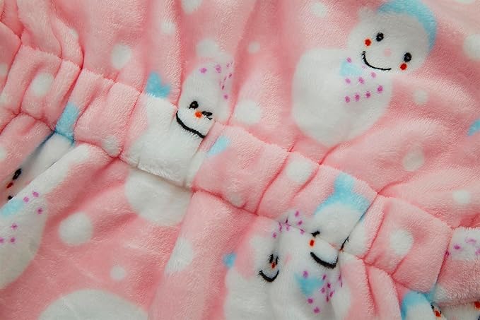 Toddler Robes Cute Pattern Bathrobe Unisex Kids Robe Baby Flannel Hoodie Pajamas Sleepwear