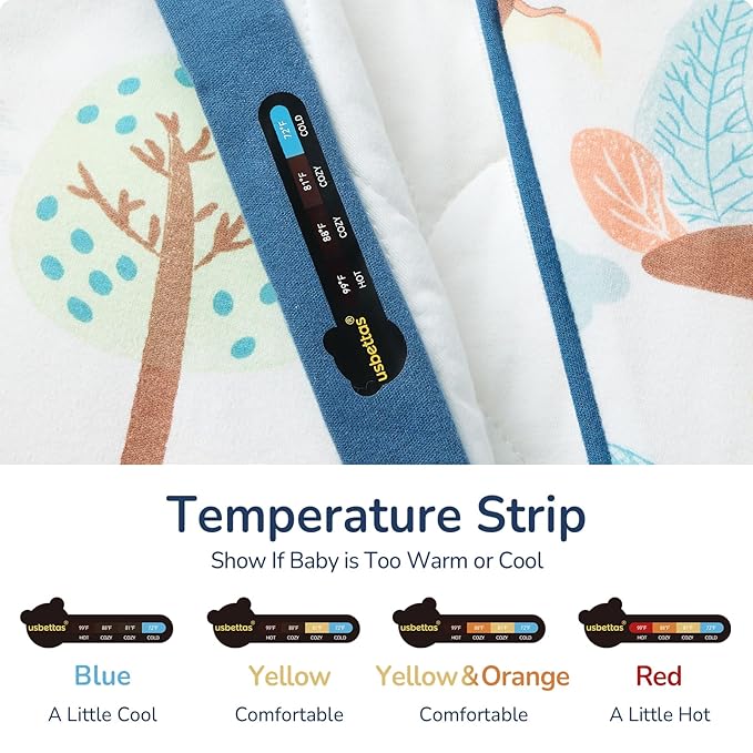Baby Sleep Sack 18–24 Months, 2.5 TOG Warm Cotton Sleep Sack with Detachable Long Sleeves, Winter Wearable Blanket for Cold Nights, 2-Way Zipper Toddler Sleeping Sack, Dinosaur