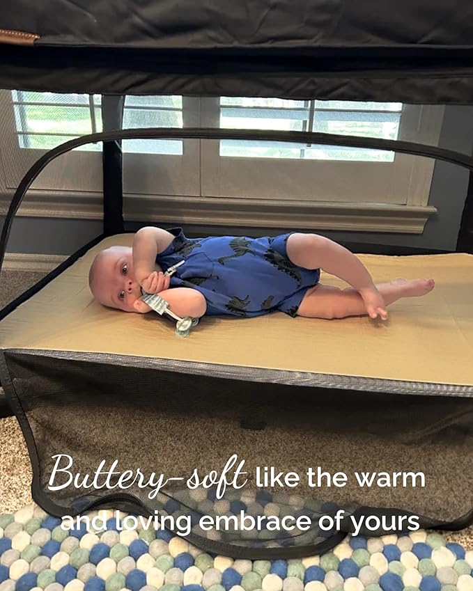 Graco Pack and Play Sheets Fitted – Compatible with Graco Pack n Play Playard Crib and Other 27 x 39 Inch Playpen Mattress, Buttery Soft Jersey Playard Sheets, Orange Yellow Grey, 3 Pack