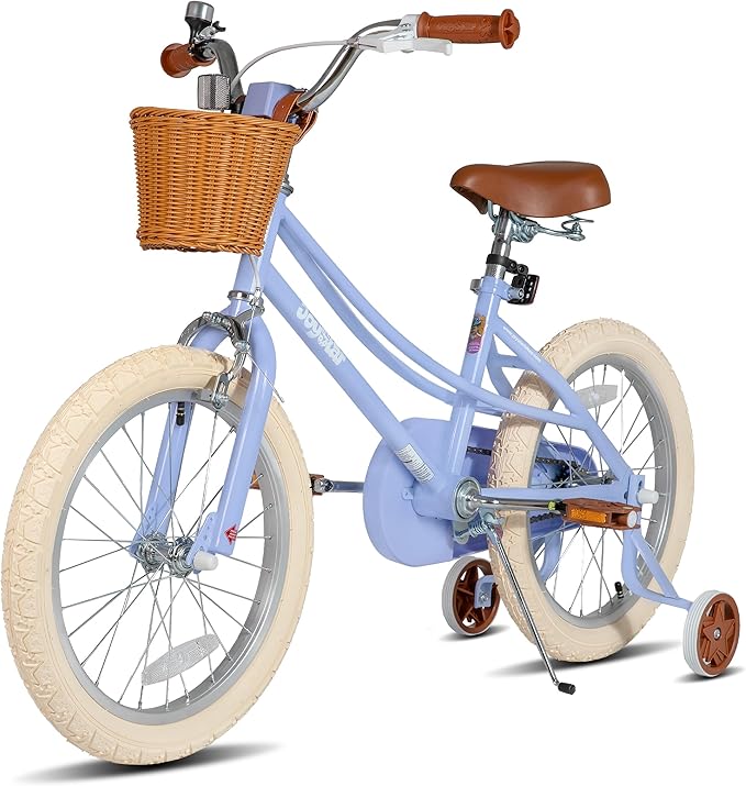 JOYSTAR Girls Bike for 2-12 Years Old Toddlers and Kids, 12" 14" 16" 18“ 20" Retro Style Kids Bike with Training Wheels, 18 20 Inch Children Bicycle with Kickstand