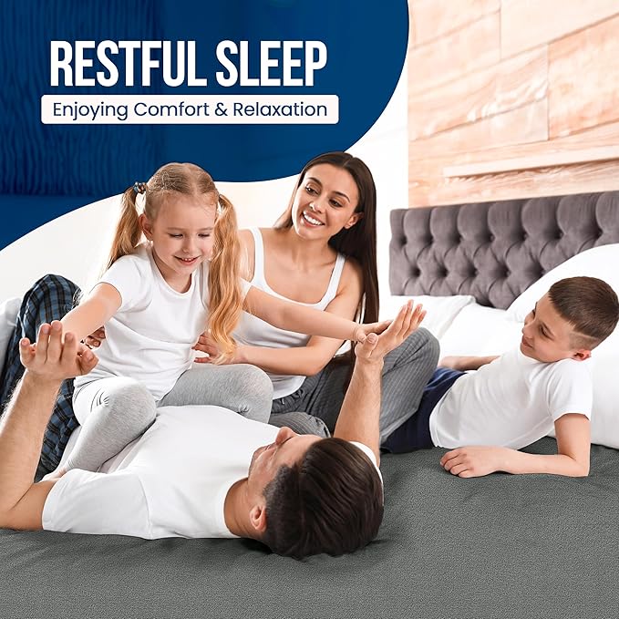 Utopia Bedding Waterproof Mattress Protector Twin XL Size, Premium 200 GSM Terry Mattress Cover, Soft & Breathable Bed Cover, Fitted Sheet Style with Stretchable Deep Pockets 15" (Gray)