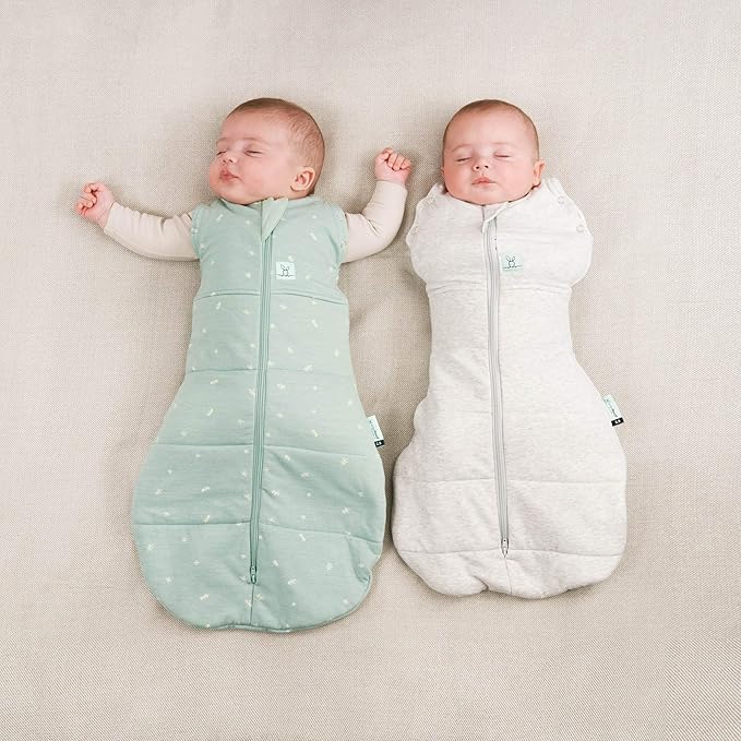 ergoPouch Cocoon Swaddle Sack 2.5 TOG - Baby Sleep Sack, Gentle Snug Fit Helps Calm Startle Reflex, Ideal for Arms In/Out Sleeping, Soft Breathable Fabric for Better Sleep (0 Months, Sage)