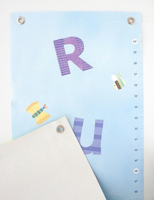 Personalized Growth Chart for Kids, Floral - I See Me!