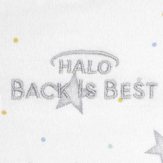 HALO 100% Cotton Sleepsack Swaddle, 3-Way Adjustable Wearable Blanket, TOG 1.5, Stardust, Small, 3-6 Months