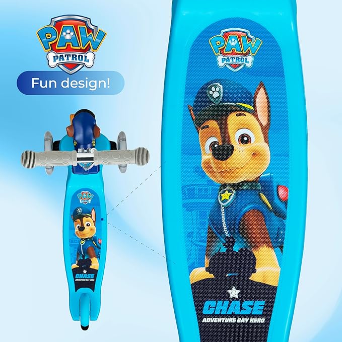 3D Kick Scooter for Kids, Self-Balancing 3 Wheeled Light Up Scooter with Extra Wide Anti-Slip Deck, Rear Brake, Lean to Steer, Lightweight Design, for Kids 3 and up, 75 LB Limit