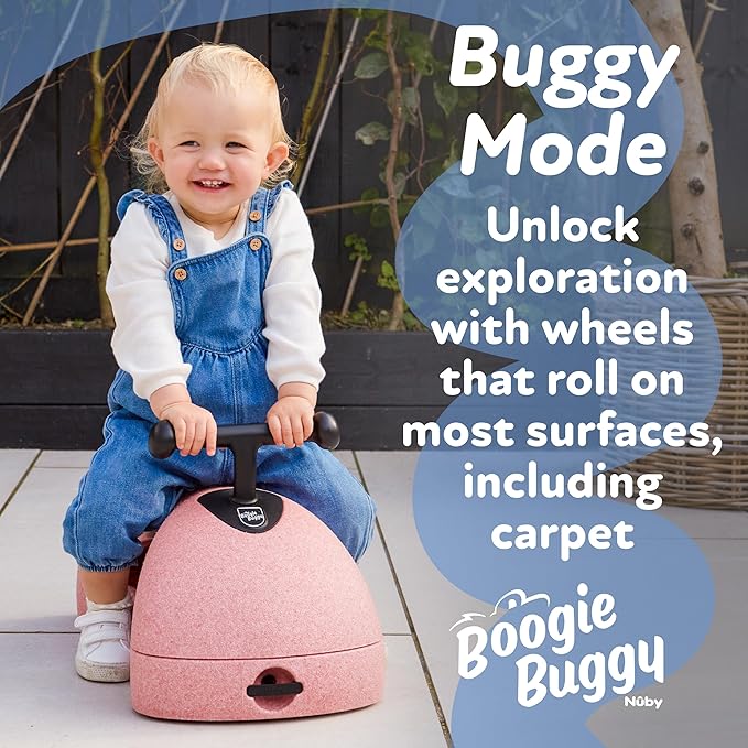 Nuby Boogie Buggy 3-in-1 Scooter for Kids – Walker, Scooter & Caster Board, Lightweight EPP Foam, Waterproof, Indoor & Outdoor Ride-On Toy, Balance & Coordination Development, Green Boogie Buggy